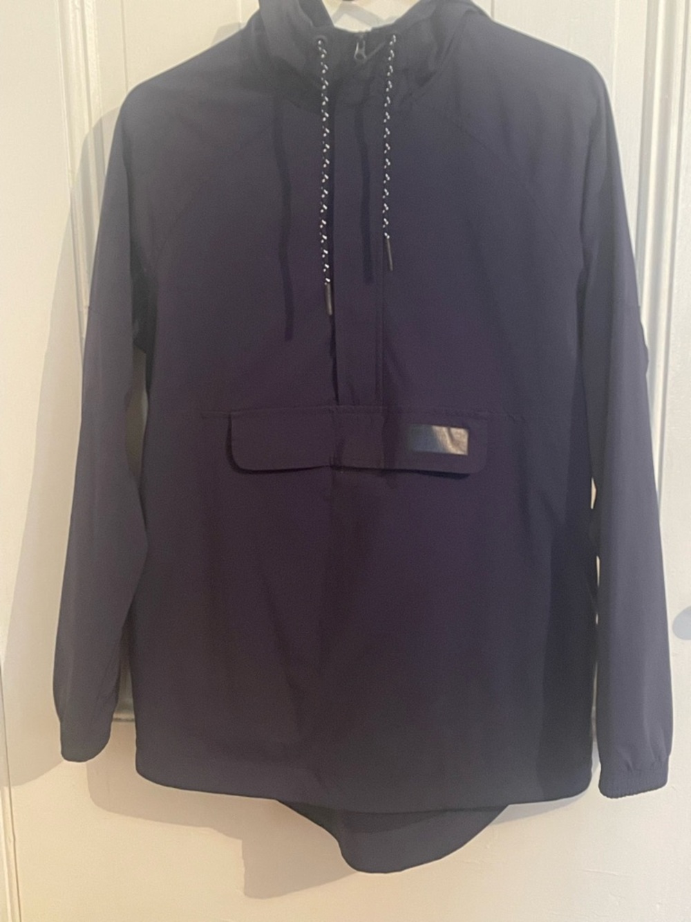 New Balance Navy Hooded Windbreaker Pullover